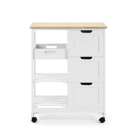 Kitchen Trolley 3 drawers 2 shelves