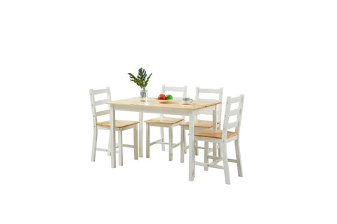 Wooden Dining Table 5-Piece Set