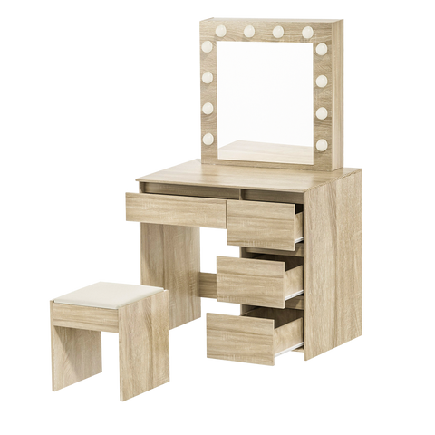 Levede Dressing Table Stool Set Makeup Mirror Led-1950770004920242185