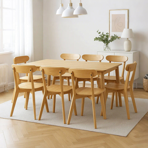 Levede 8x Dining Chairs Wooden Kitchen Chair-1966287375848050695