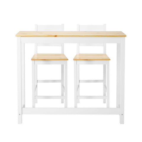 3PCS Bar Set Cafe Table&2 Stools
