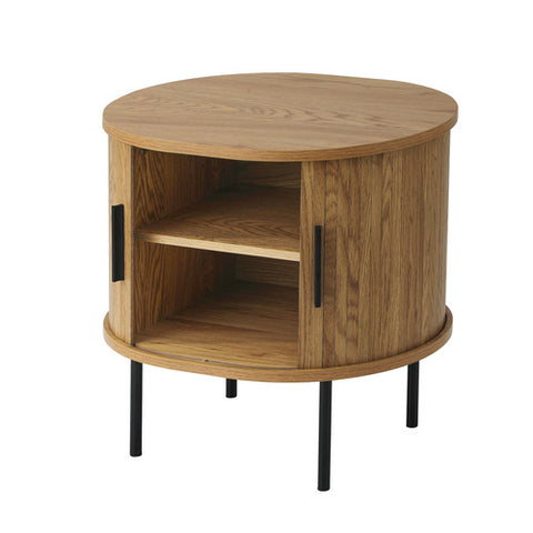 Bedside Table Tambour Oak