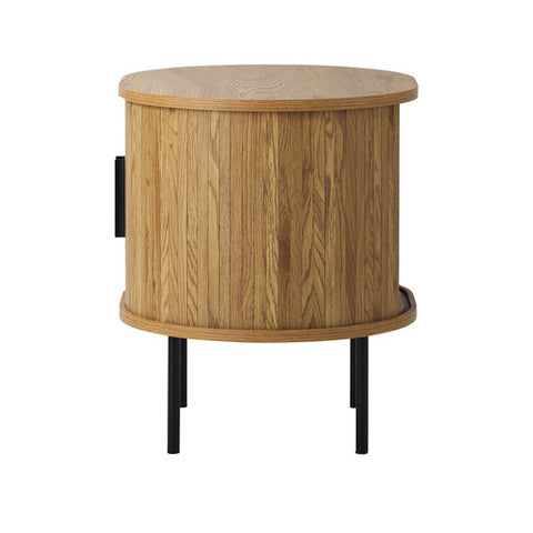 Bedside Table Tambour Oak