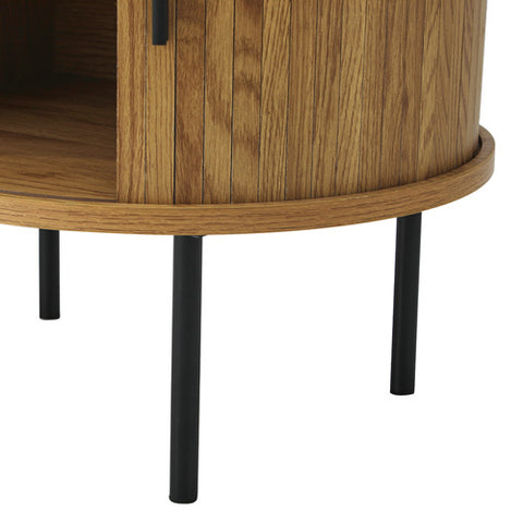 Bedside Table Tambour Oak