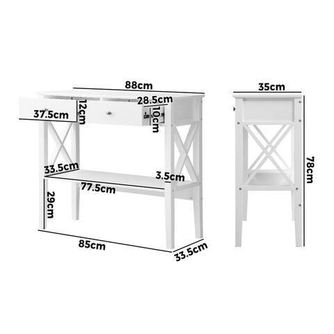 Console Table Wooden Hallway Display Stand