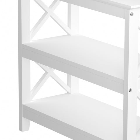 Console Table 3-Tier White