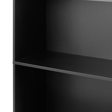 Bookshelf Display Shelf 5-Tier Black