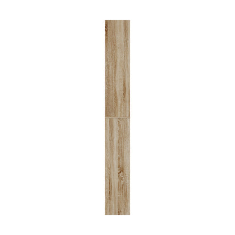 Bookshelf Display Shelf CD DVD Storage Media Rack Natural