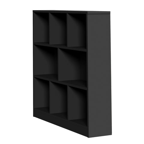 Bookshelf Display Shelves Unit Storage Organizer Black
