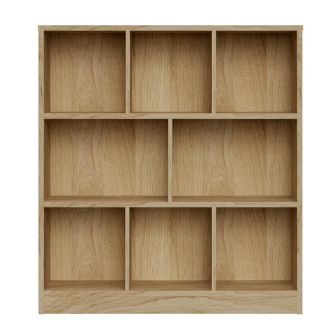 Bookshelf Display Shelves Unit Storage Organizer Natural
