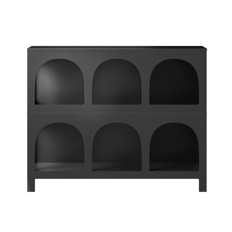 Display Shelf Storage Stand Bookshelf Black