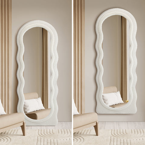 Boucle Floor Mirrors Full Length 160cm