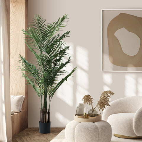 Livsip 180cm Artificial Palm Tree Lifelike Faux Potted Plants