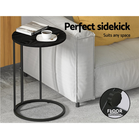 Side Tables Round Black Martha