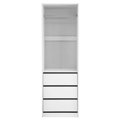 Wardrobe Clothes Closet Storage Organizer White