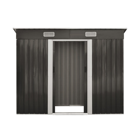 Livsip Garden Shed 2.38x1.31M Workshop Cabin Metal House