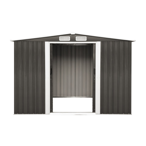 Livsip Garden Shed 2.57x2.05M Workshop Cabin Metal House