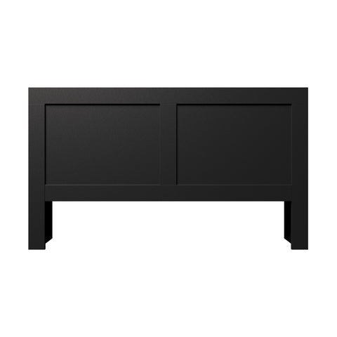 Headboard King Size Bedhead with Storage Shelves Black
