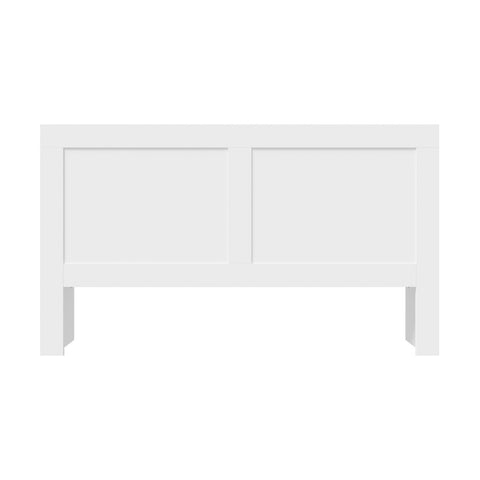 Bed Head with Shelves King Size White