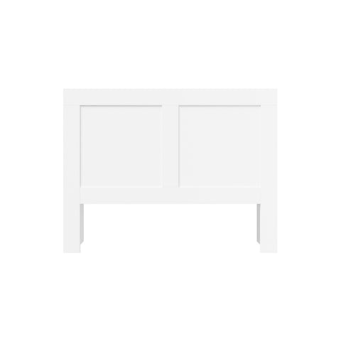 Bed Head with Shelves Queen Size White