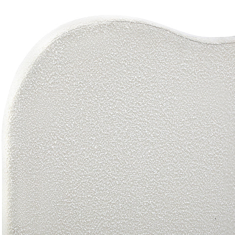 Bed Head Double Size Headboard Boucle Fabric White