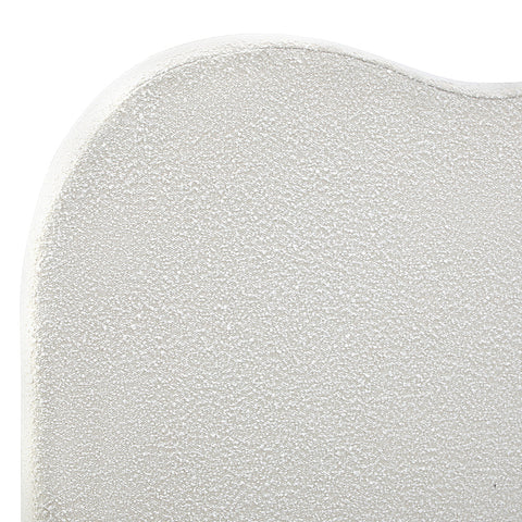 Bed Head Queen Size Headboard Boucle Fabric White