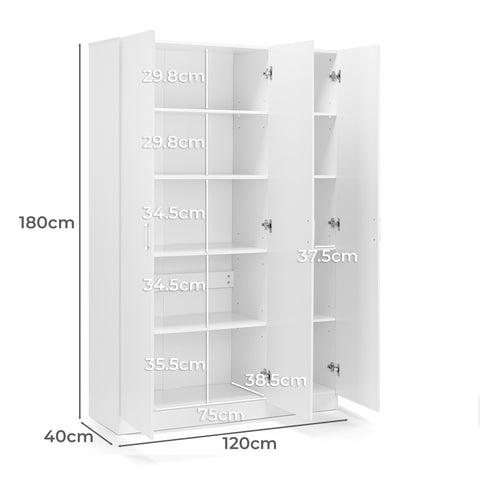 Ivy Cabinet 3 Doors Storage