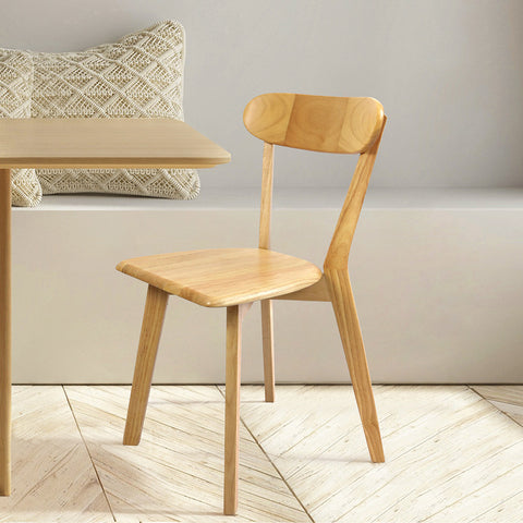 Levede 2x Dining Chairs Wooden Kitchen Chair-1954802998660173830