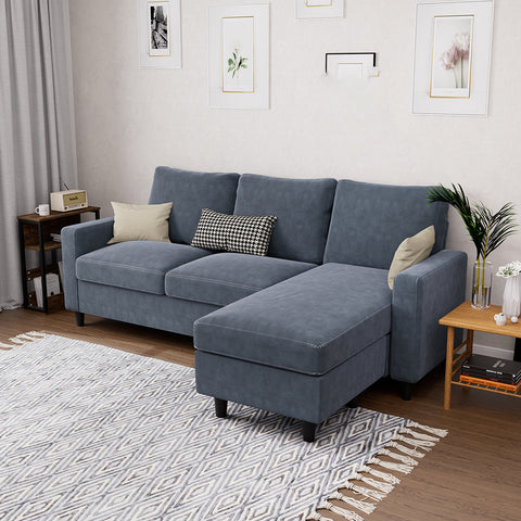 Levede L-shaped Sectional Sofa Lounge Chaise Set-1894516737467092999