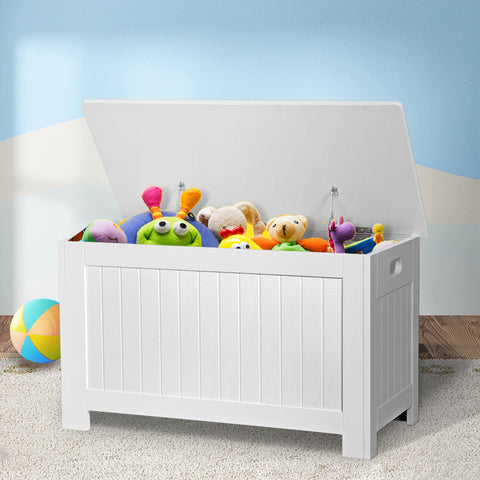 Levede Kids Toy Box Storage Chest Cabinet White-1954802614306738183