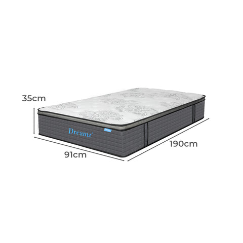 Dreamz Spring Mattress Bed Pocket Egg Single-1950770002248470530