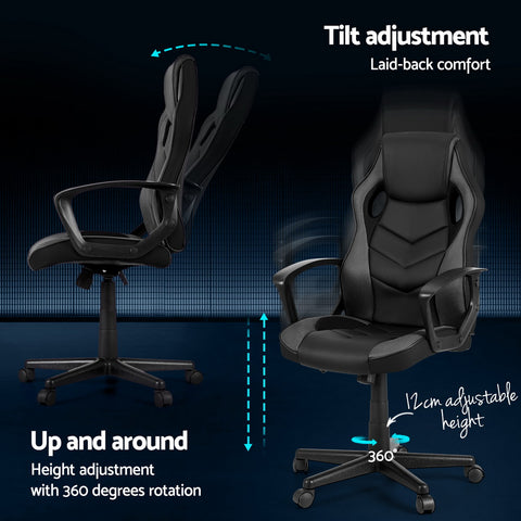 Gaming Office Chair Computer Chairs Grey