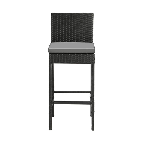 Livsip Garden Bar Stools Rattan Dinning Chairs 4X