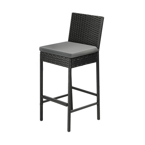 Livsip Garden Bar Stools Rattan Dinning Chairs 4X