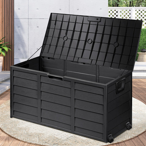 Livsip Outdoor Storage Box Lockable 290L Black
