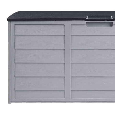 Livsip Outdoor Storage Box Lockable 290L Black&Light Grey