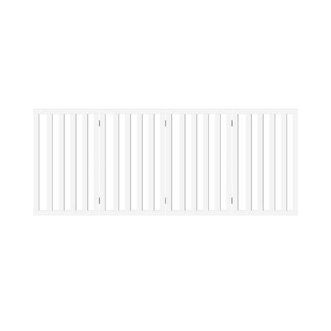 Alopet Wooden Pet Gate Security Door 4-Panel 80cm