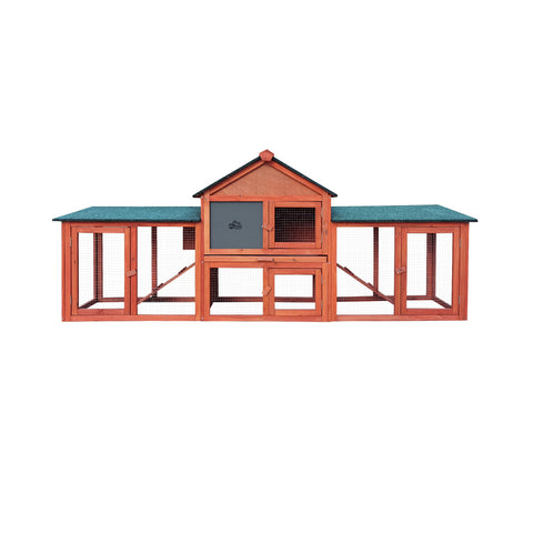 Alopet Rabbit Hutch Spacious Wooden Outdoor Pet Hutch