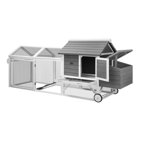 Alopet Pet Hutch wtih Wheels Wooden 225 x 80 x 105cm