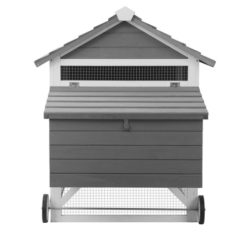 Alopet Pet Hutch wtih Wheels Wooden 225 x 80 x 105cm