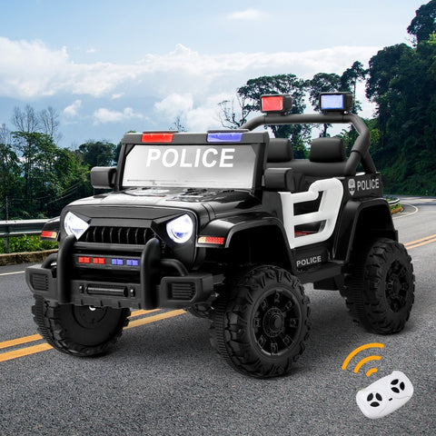 Mazam Kids Police Ride On Car 12V Electric Remote Control Battery