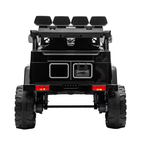 Mazam Ride on Car Electric Jeep Bluetooth Black