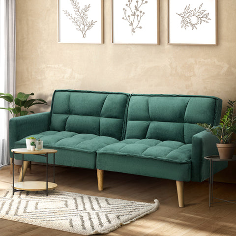 Sofa Bed Velvet 3-Seater