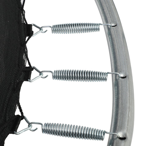 Mazam 10FT Kids Trampline Safety Net Basketball Set Ladder Round