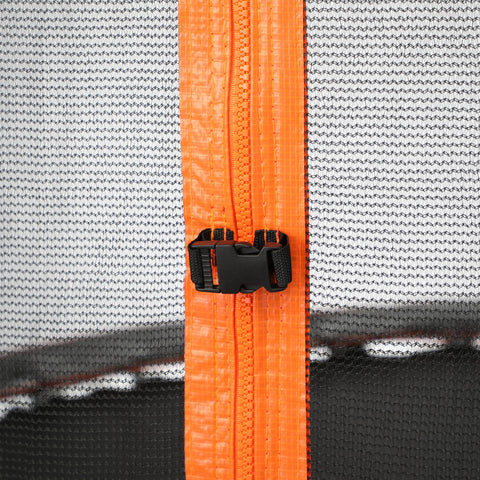 Mazam 8FT Kids Trampoline Round Encosure Safety Net with Ladder