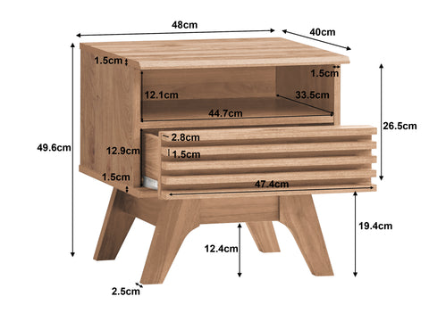 Clancy Bedside 1 Drawer