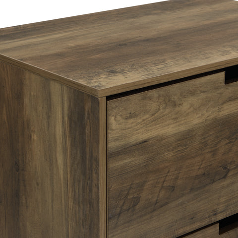 Austin Chest 4 drawers woodgrain and black