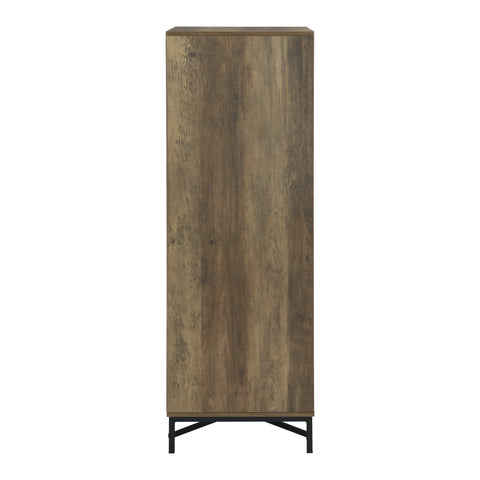 Austin Chest 4 drawers woodgrain and black