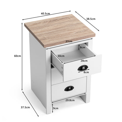 Hampton Bedsides 3 Drawers