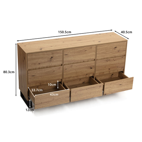 Caleb 3x3 Dresser